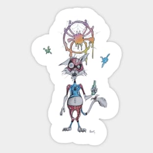 Cosplay kitty Sticker